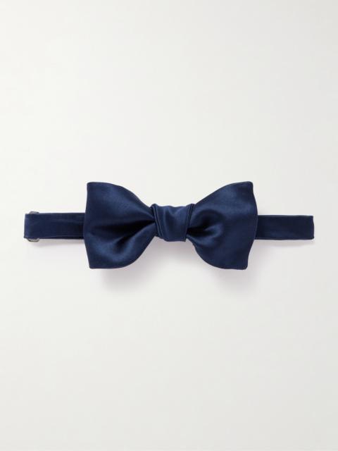 Brunello Cucinelli Self-Tie Duchesse Cotton and Silk-Blend Satin Bow Tie