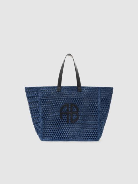 ANINE BING Large Rio Tote - Marine Blue