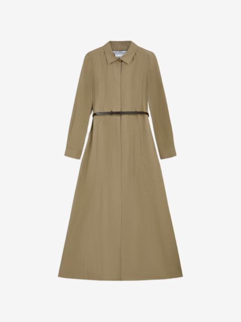Max Mara belted long-sleeve dress