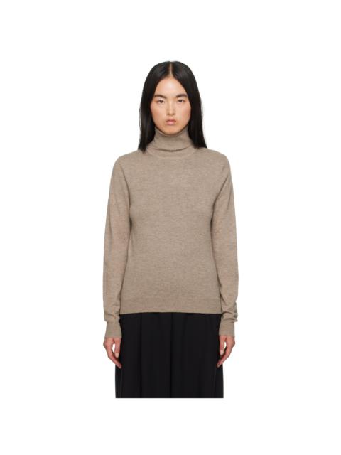 LA COLLECTION Taupe Frederica Turtleneck
