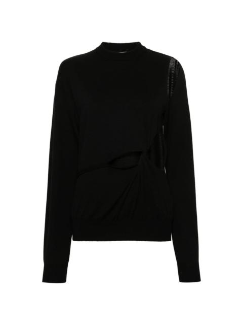 Sportmax cut-out wool jumper