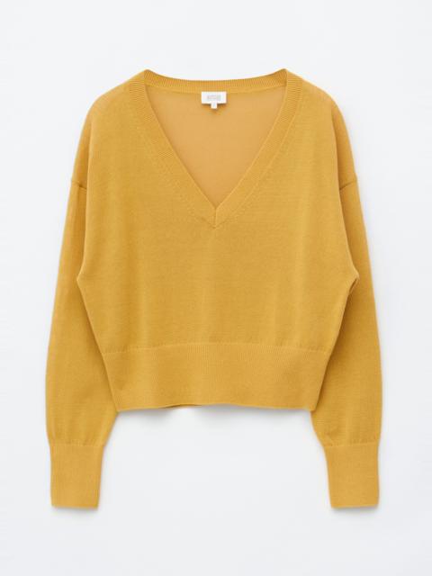 & Other Stories V-Neck Cotton Jumper