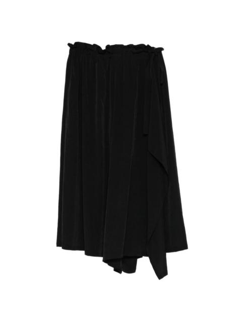 Y's asymmetric draped skirt