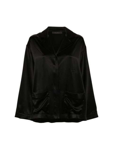 Max Mara Vasaio 실크 셔츠
