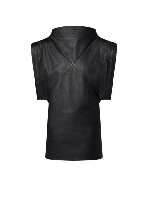 Louis Vuitton Portrait Collar Leather Dress