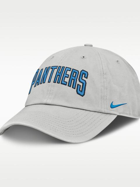 Nike Carolina Panthers Primetime Club Arched Men's Nike NFL Adjustable Hat