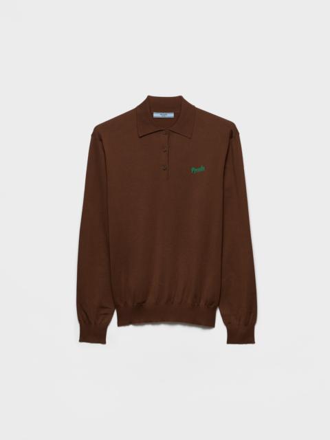 Prada Silk polo shirt