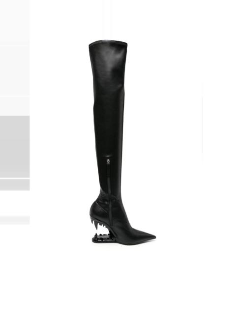 Morso 110mm leather knee-length boots