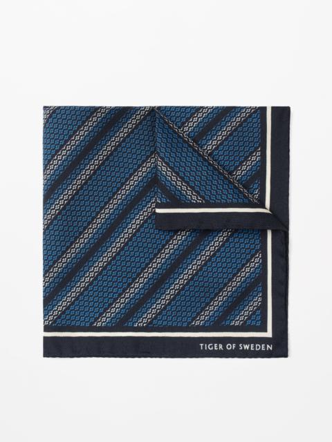 TIGER OF SWEDEN Lineamenti Handkerchief In Silk