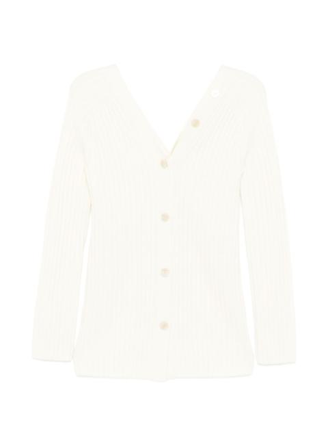 Theory button-back v-neck cardigan