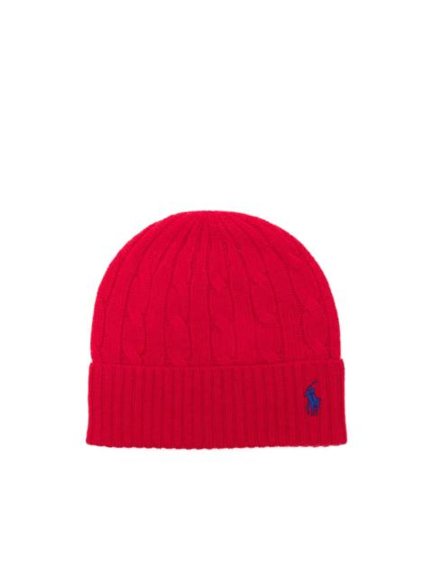 Polo Ralph Lauren cable-knit beanie hat