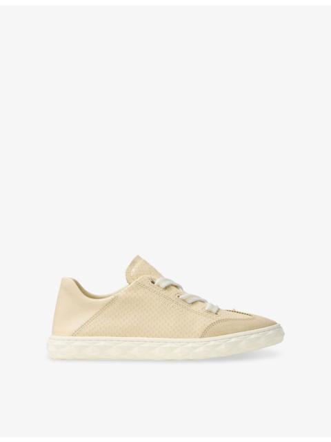 JIMMY CHOO Diamond Light Flex Leather Low-Top Trainers