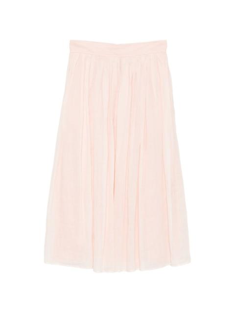 Chloé pleated midi skirt