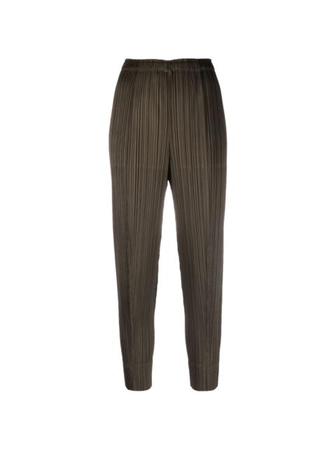 Pleats Please Issey Miyake high-waisted pleated trousers