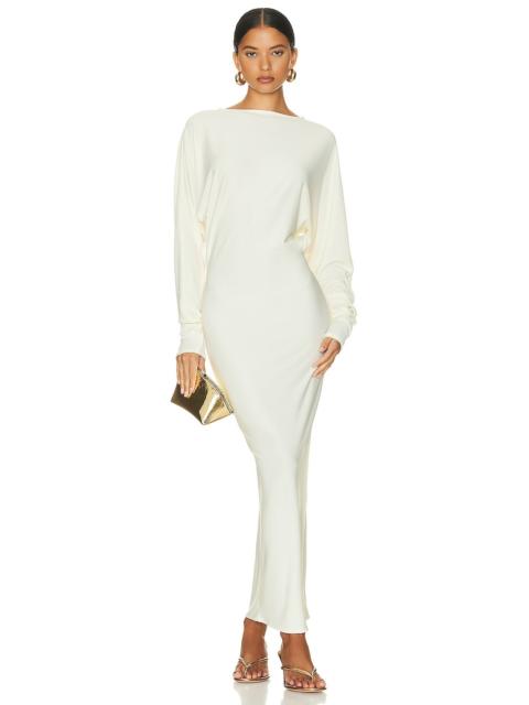HELSA Matte Jersey Open Back Dress