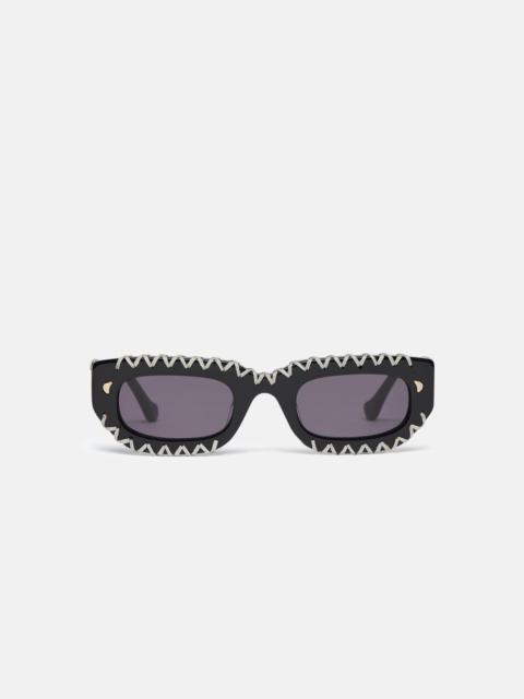 Nanushka Crocheted D-Frame Sunglasses