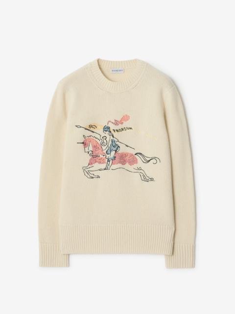 Burberry Cross Stitch EKD Wool Cashmere Sweater