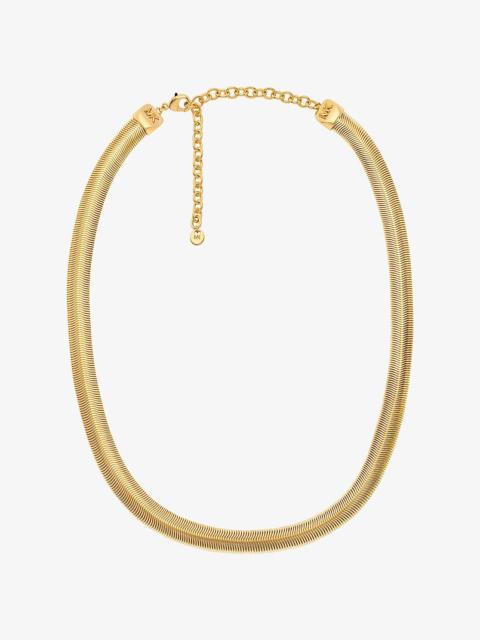 MICHAEL KORS Precious Metal-Plated Brass Snake Chain Necklace