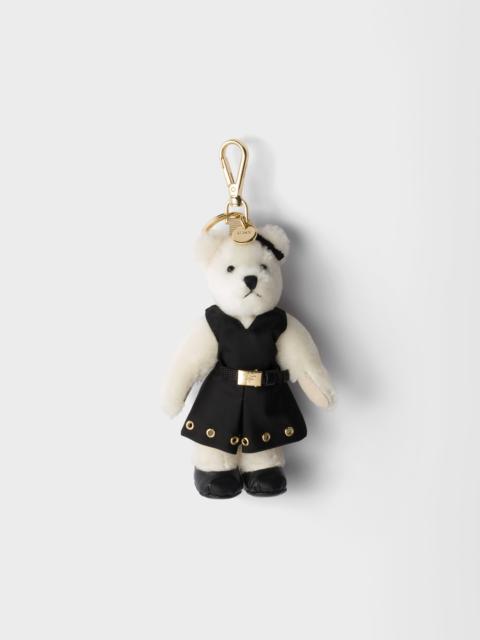 Prada Teddy keychain charm