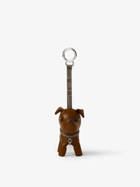 FENDI Ito Charm Brown leather charm