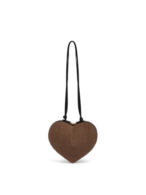 Alaïa Brown Paper Straw Le Coeur Bag