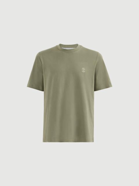 Brunello Cucinelli Cotton jersey crew neck T-shirt with logo