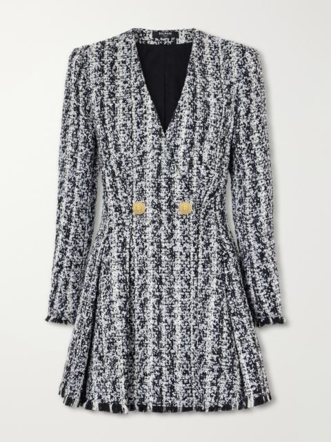 balmain chevron knit dress Buy Balmain Chevron Knit Mini Dress - Red At 30% Off