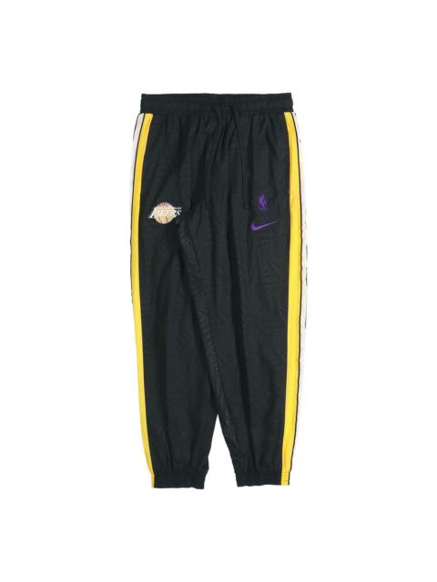 Nike Nike Los Angeles Lakers Colorblock Woven Bundle Feet Sports Long Pants Black CN5613-010