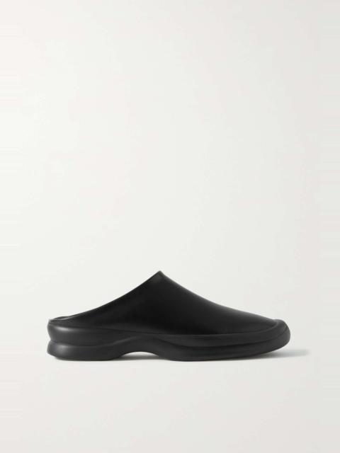 The Row Town leather clogs