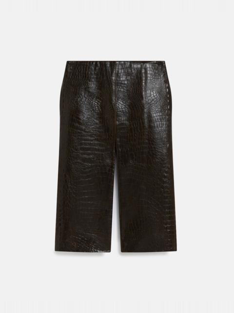 Crocodile Embossed Midi Skirt