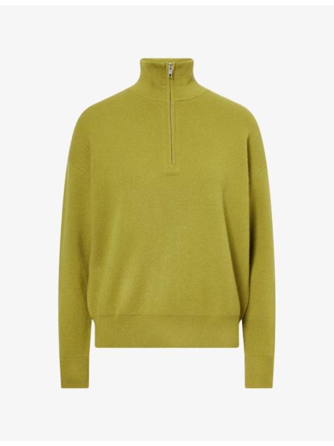STAUD Hudson Half-Zip Cashmere Jumper