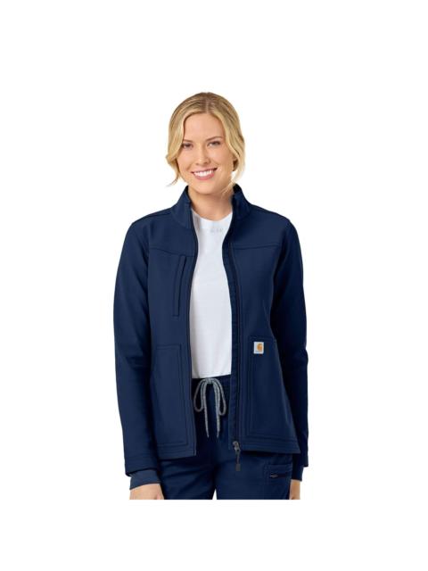 Carhartt Women's Rugged Flex® Peak Bonded Fleece Scrub Jacket