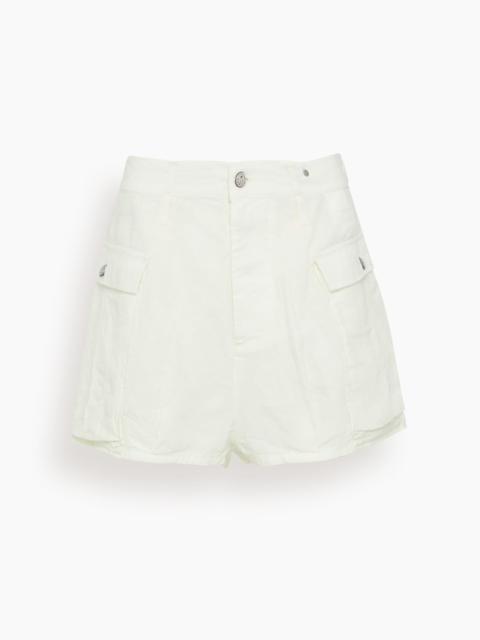 R13 Bubble Skort in White