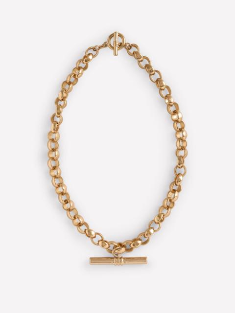 BODEN Chunky T-bar Chain Necklace-Gold Colour