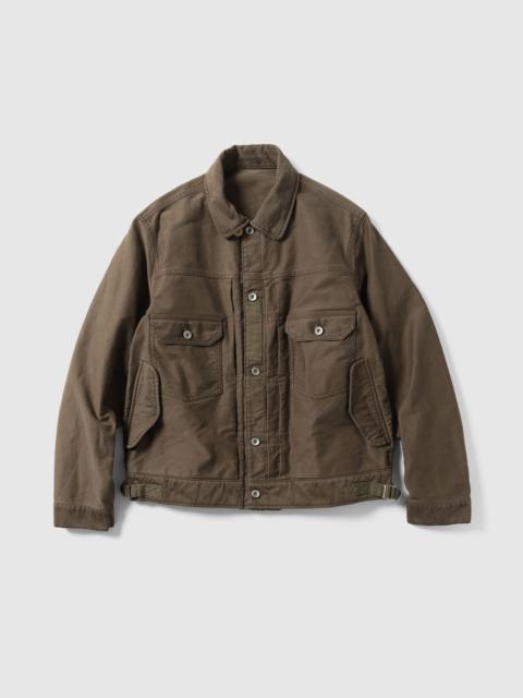 sacai Sueded Cotton Jacket Brown