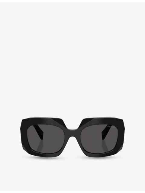 Prada PR B23S Square-Frame Acetate Sunglasses