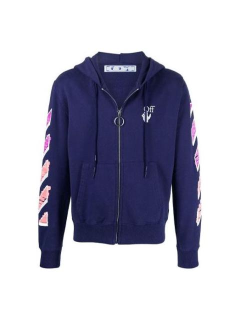 Off-White Men's Off-White SS21 Casual Zipper Ordinary Version Blue OMBE001R21FLE0024632