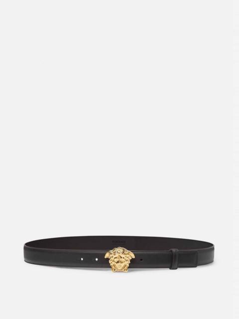 VERSACE La Medusa Leather Belt 3 cm