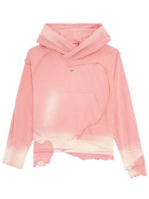 Diesel F-Maite distressed cotton hoodie