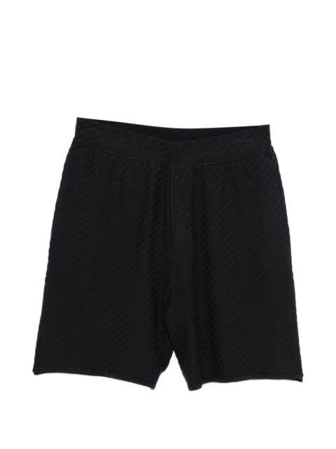 EMPORIO ARMANI textured shorts