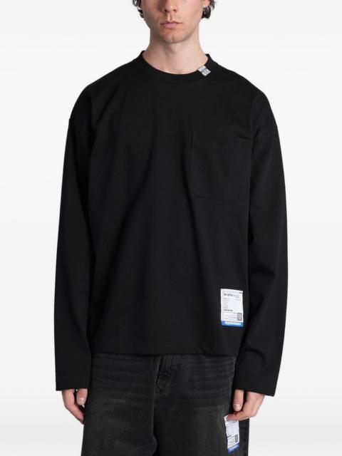Maison MIHARAYASUHIRO pocket-detail logo-patch sweater
