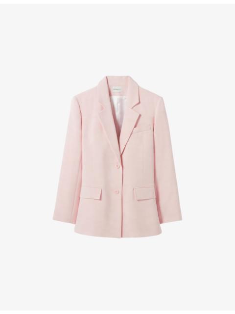 Claudie Pierlot Tailored Single-Breasted Woven Blazer