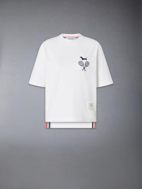 Thom Browne JERSEY EMBROIDERY TEE