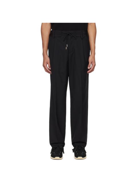Black Creased Trousers