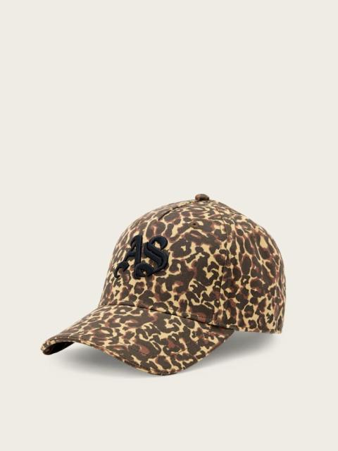 ALLSAINTS CASEY LEOPARD PRINT BASEBALL CAP