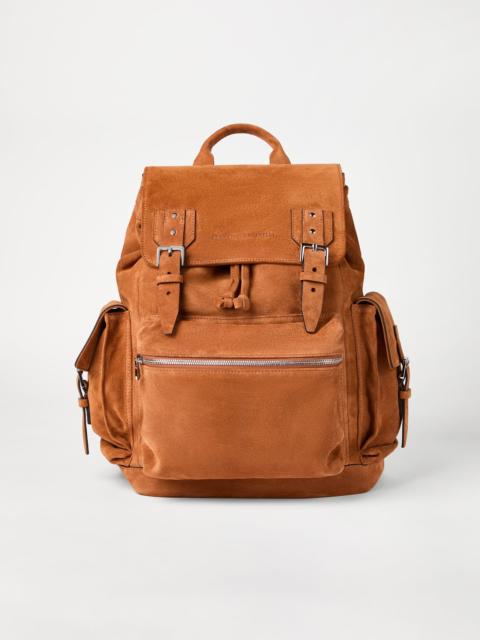 Brunello Cucinelli Suede city backpack