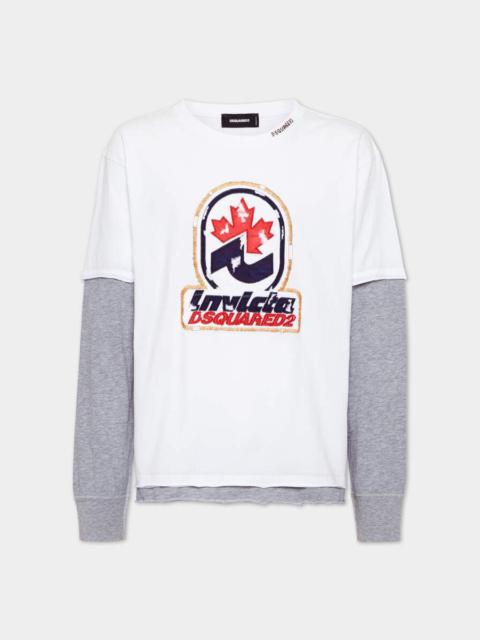 WASHED AND DESTROYED INVICTA LONG SLEEVED T-SHIRT