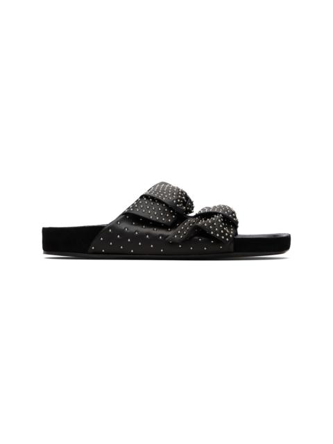 Isabel Marant Black Lennyo Bow Sandals