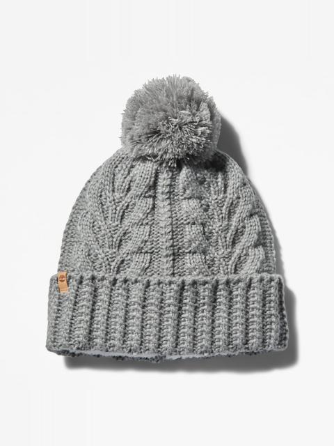 Timberland Women's Autumn Woods Cable Beanie with Pom