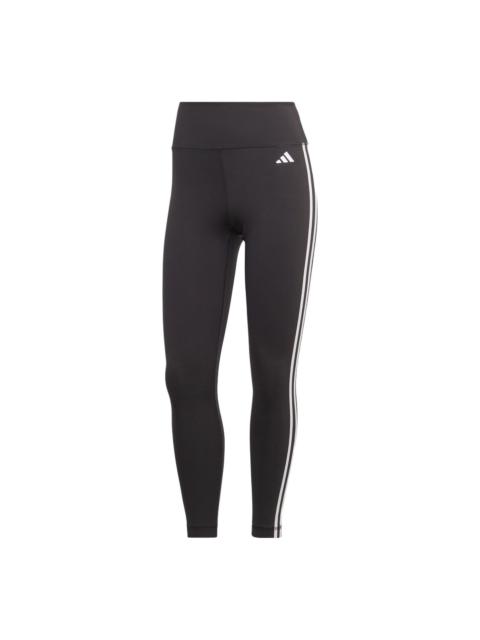 (WMNS) adidas Train Essentials 3-Stripes High-Waisted 7/8 Leggings Asia Sizing 'Black' HT5438